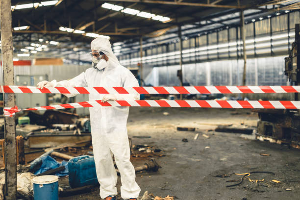 Professional Infectious Disease Decontamination technician working in Five Points, NC